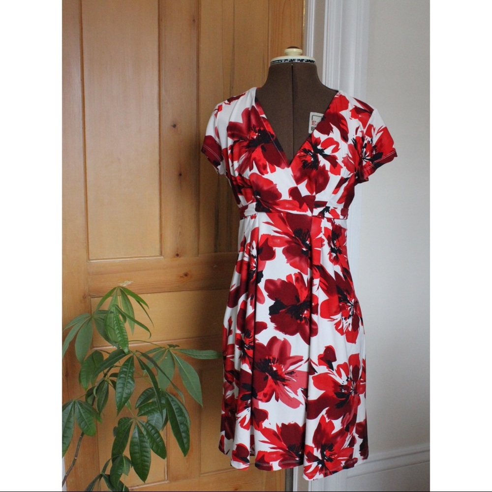 Stunning Poppy Flower Cocktail Dress